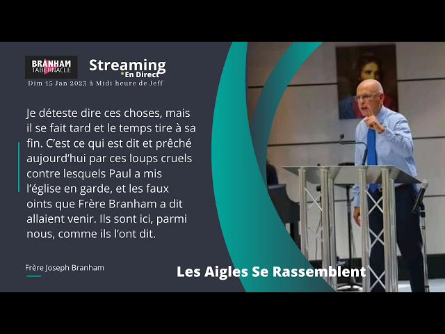 Lettre de frère Joseph Branham du 14 Jan 2023 : Chères gens qui se rassemblent dans la Bergerie