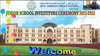 Virtual Junior School Investiture Ceremony for the Session 2021-22 | DPS Modern Indian School