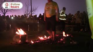 iFollow Rovers | Marie Curie firewalk at Big Bang 2018