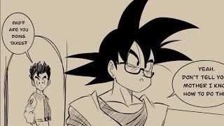 Goku Does Taxes Comic Dub
