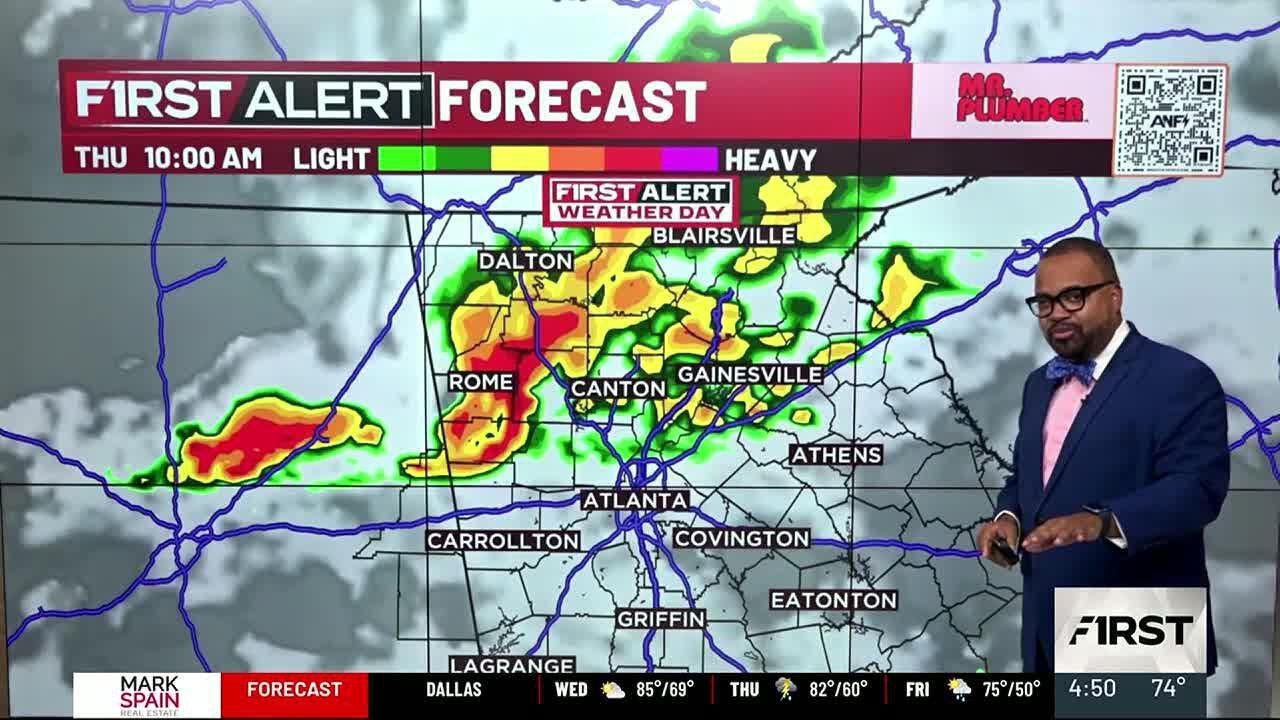 Severe storms possible tonight and into Thursday - YouTube