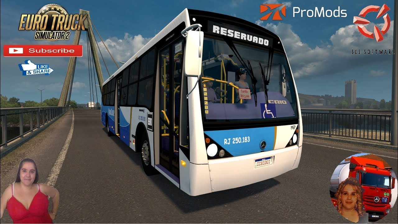 Euro Truck Simulator 2 (1.37) Bus Mercedes Proton Caio Millennium PBC 2 + DLC's & Mods