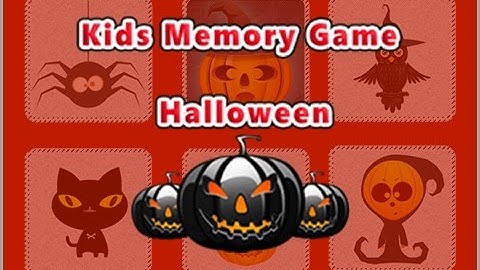 Kids Memory Game Halloween Made With Construct 2 Engine