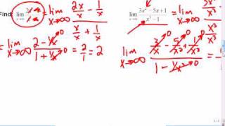 Mr Joyce - AP Calculus Limits at Infinity II