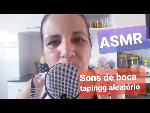 ASMR Português  tapingg aleatório + sons de boca