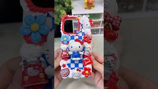 Classic Hello Kitty with a retro checkerboard twist #DecodenPhoneCase #HelloKitty #Kawaii #Handmade