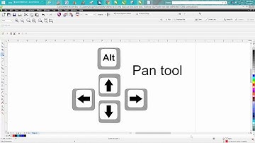Corel Draw Tips & Tricks Alt Key with arrows for Pan tool