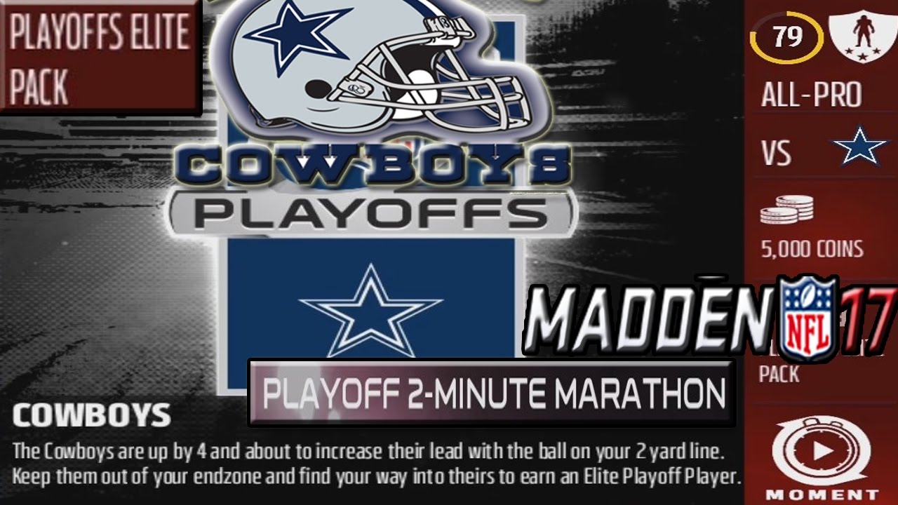 [Madden 17] Cowboys Playoff 2 Minute Solo Challenge