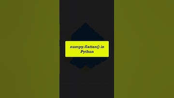 NumPy.flatten( ) method in Python #list #coding #coding #forloop #python #python3 #pythonshot #codes