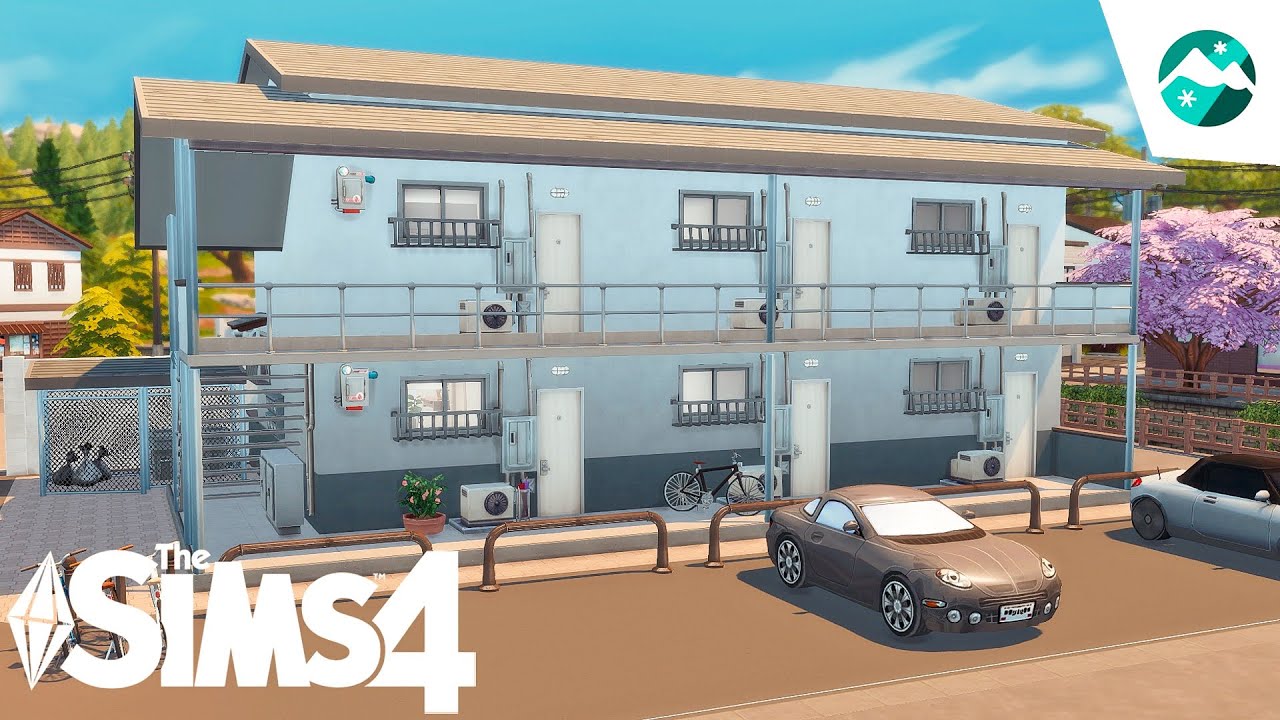 Japanese Apartment/アパート NO CC THE SIMS 4 Stop Motion Speed Build