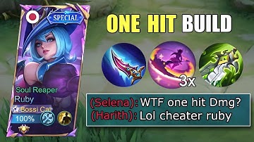 RUBY ASSASSIN BUILD IS SUCH A CHEATER | RUBY NEW BEST BUILD