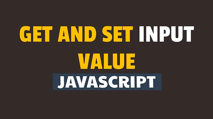 How to Get and Set Input Text Value in Javascript