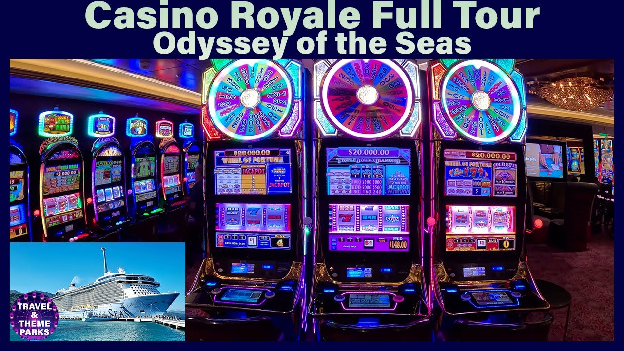 Casino Royale Odyssey of the Seas 🚢 FULL TOUR slot machines and table ...
