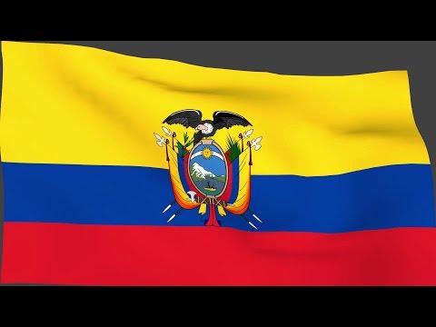 इक्वाडोर का ध्वज एचडी एनिमेशन