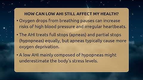 How Can Low AHI Still Affect My Health? - Sleep Apnea Support Network