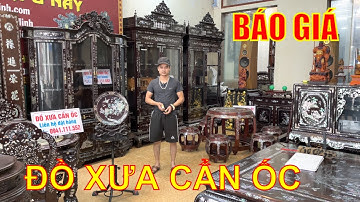 Tủ Bầy Đồ Khảm Ốc, Bàn Ghế Gỗ Cẩm Lai, Đồ Xưa Sưu Tầm, Đồ Xưa Mekong, ltk