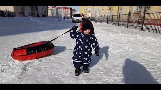 winter skating funny baby kids #baby #winter #snow #shorts #war #fight #russia #kazakhstan