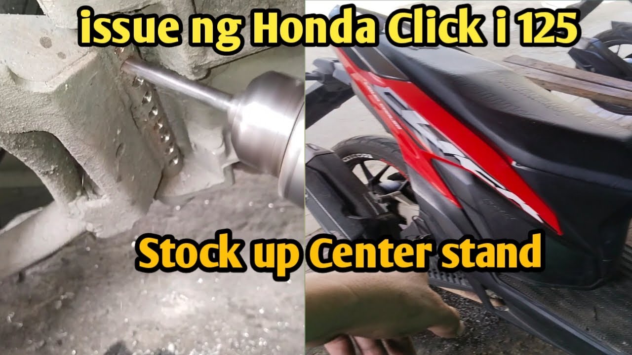 Issue ng Honda click i125 stock up Center stand - YouTube