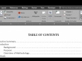 Purpose Of Table Of Contents