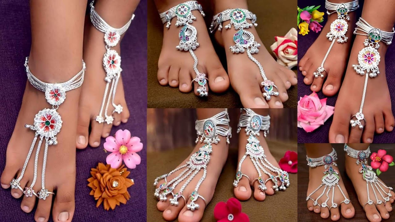 18 Gorgeous Toe Ring Designs For Brides That You Should Bookmark ASAP! |  Payal designs silver, Silver anklets designs, Anklet designs