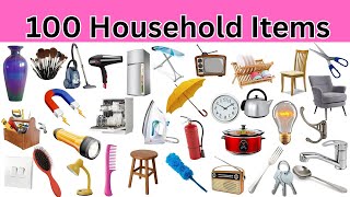 100 Household Items | English Vocabulary | Improve Your Vocabulary