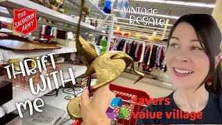 Thrift With Me |Thrifting At The Salvation Army & Value Village | Contemplating My Choices ??