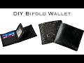 How to make a men’s bifold wallet [diy wallet, easy wallet, ID window, middle flap, zipper pocket]