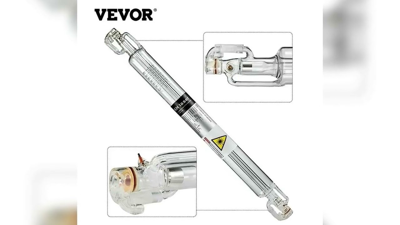 A must-have product! VEVOR CO2 laser tube 40W/50W/60W/80W/100W/130W glass laser tube suitable for