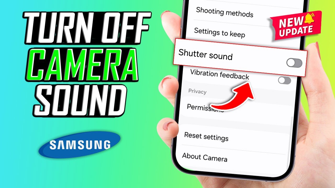 How To Turn Off Camera Shutter Sound On Samsung - YouTube
