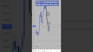 We might be seeing BTC dump below $48k this year. #btc #btcusd #btcnews #forex #forextrading