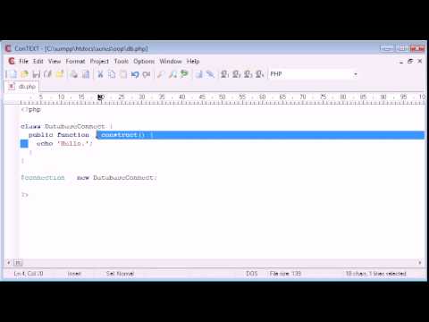 Beginner PHP Tutorial   199   Connecting to a Database the OOP Way