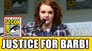 Barb's Suprise Appearance At STRANGER THINGS Comic Con Panel - Season 2 Justice For Barb?