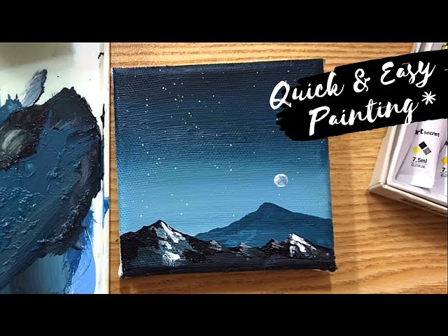 Painting a Mini Canvas - Smoky Mountain Artwork – Camera and a Canvas