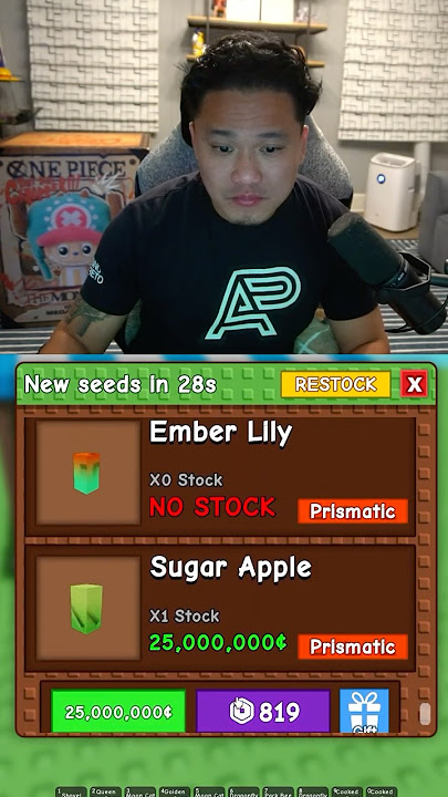What is on stock? Grow A Garden