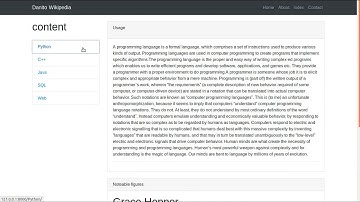 Programming Wiki app