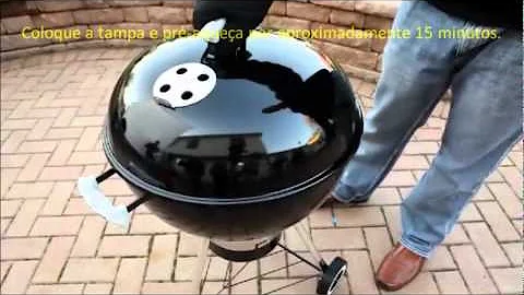 Como usar churrasqueira Weber carvão?