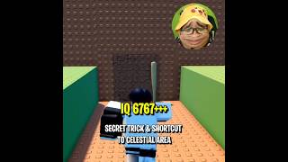 Secret Trick & Shortcut Iq 200 To Celestial Area At Escape Tsunami For Brainrots