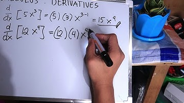 CALCULUS: DERIVATIVES PART 1 (CONSTANT, VARIABLE X, POLYNOMIAL FUNCTION) | NEW NORMAL