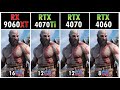 RX 9060 XT vs RTX  4070 Ti vs RTX 4070 vs RTX 4060 - Performance in 20 Games
