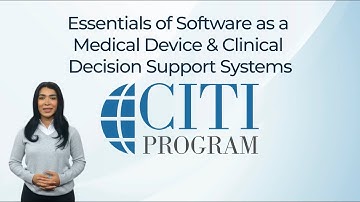 CITI Program Course Preview - Essentials of Software as a Medical Device & CDSS