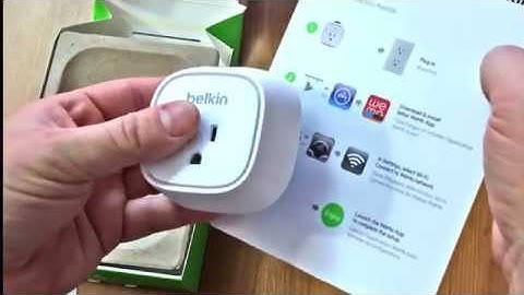 Belkin WeMo Insight Outlet Switch with App Setup Tips