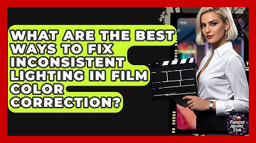What Are The Best Ways To Fix Inconsistent Lighting In Film Color Correction? - Famous Movies Club