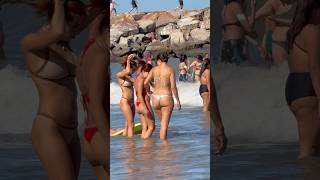 🇦🇷 Mar Del Plata Beach A Cool Day at