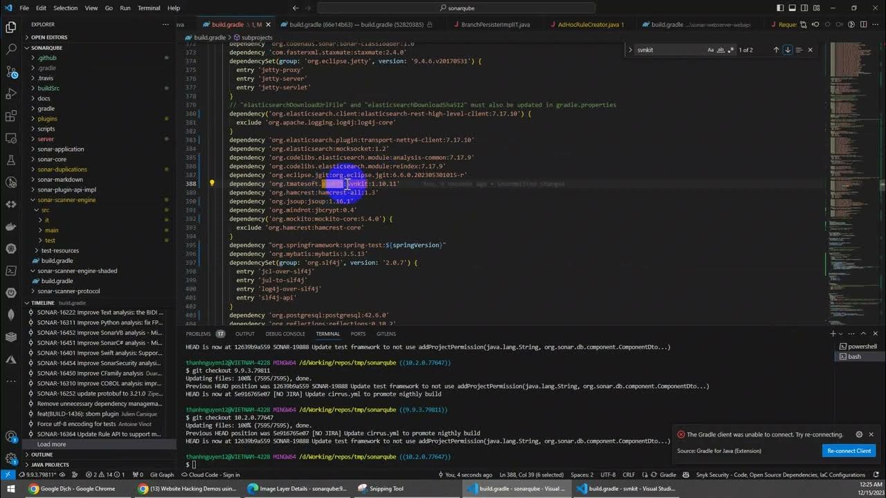 How to detect vulnerability issues in OSS application SonarQube YouTube