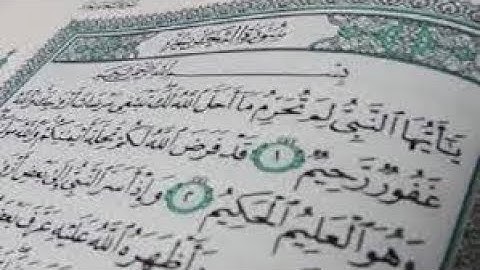 سورة التحريم تلاوة الشيخ سامح علوش