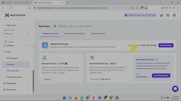 How To Restore WordPress Site on Hostinger