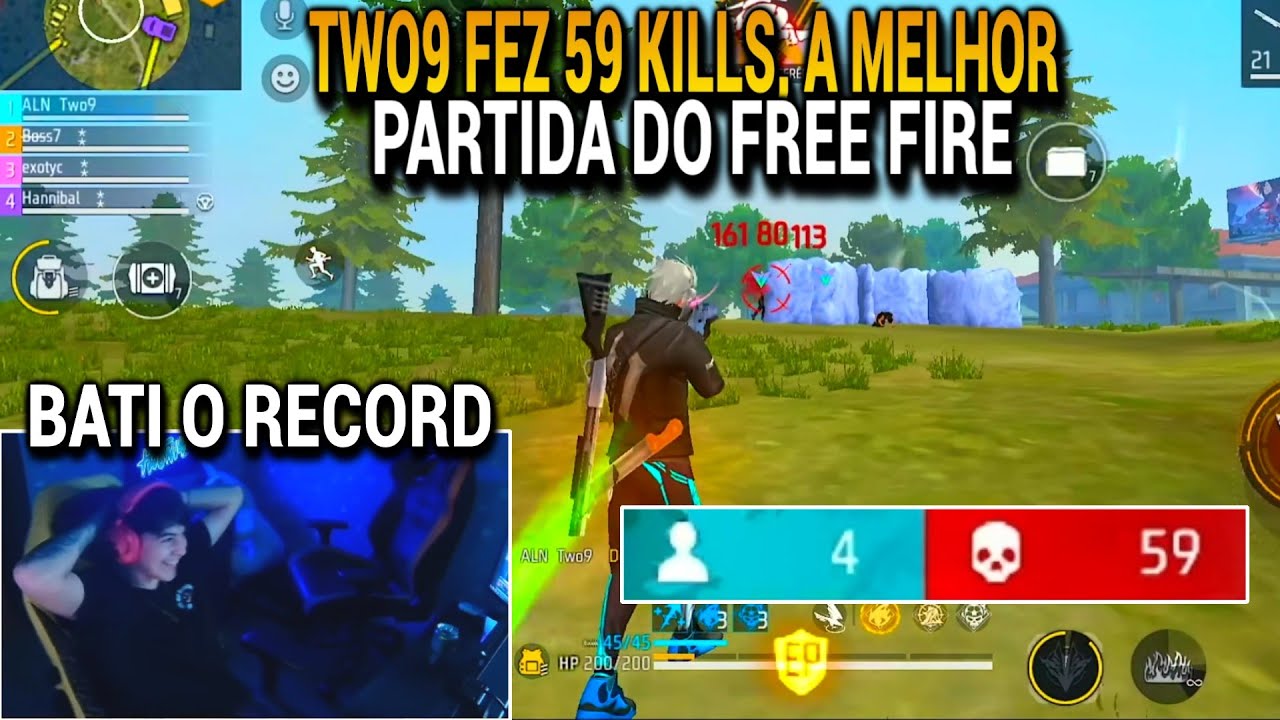 TWO9 FEZ 59 KILLS NA GU3RR4 DE GUILDAS PELA NOTHUMAN E FEZ O MAIOR RECORD DA HISTÓRIA DO FREE FIRE