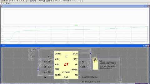 LTC4077+Li-Ion Battery Simulation
