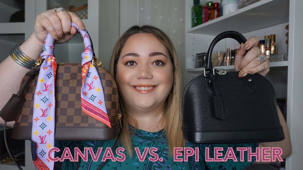 Louis Vuitton Alma BB Damier Ebene and Alma BB Epi Leather Comparison 