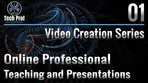 Online Teaching and Presentations Using OBS Studio and MS Teams, Collaborate or Big Blue Button